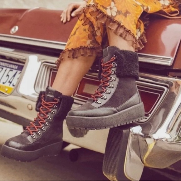 COACH Tyler Shearling Platform Boots - Picture 3 of 6